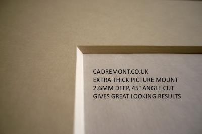 Extra Thick Picture Mounts Mounts  cut to size or stand dimensions available